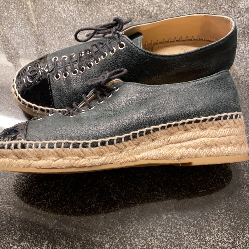 Chanel Espadrille Wedges